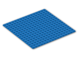 LEGO® Brick: Baseplate 16 x 16 3867 | Color: Bright Blue