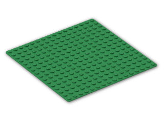 LEGO® Brick: Baseplate 16 x 16 3867 | Color: Dark Green