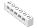 LEGO® Brick: Technic Brick 1 x 6 with Holes 3894 | Color: White