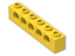 LEGO® Brick: Technic Brick 1 x 6 with Holes 3894 | Color: Bright Yellow
