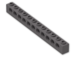 LEGO® Stein: Technic Brick 1 x 12 with Holes 3895 | Farbe: Dark Stone Grey