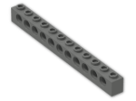 LEGO® Brick: Technic Brick 1 x 12 with Holes 3895 | Color: Dark Grey