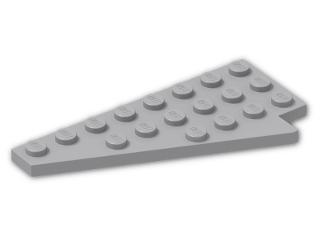 LEGO® Brick: Wing 4 x 8 Left 3933 | Color: Medium Stone Grey