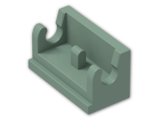 LEGO® Brick: Hinge 1 x 2 Base 3937 | Color: Sand Green