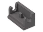 LEGO® Brick: Hinge 1 x 2 Base 3937 | Color: Dark Stone Grey