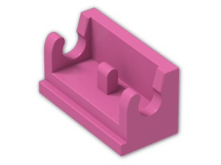 LEGO® Brick: Hinge 1 x 2 Base 3937 | Color: Bright Purple