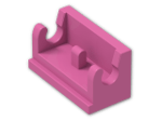 LEGO® Brick: Hinge 1 x 2 Base 3937 | Color: Bright Purple