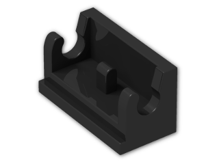LEGO® Stein: Hinge 1 x 2 Base 3937 | Farbe: Black