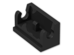 LEGO® Brick: Hinge 1 x 2 Base 3937 | Color: Black