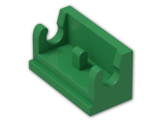 LEGO® Brick: Hinge 1 x 2 Base 3937 | Color: Dark Green