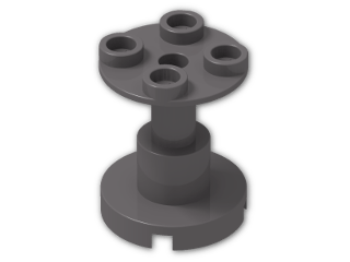 LEGO® Stein: Support 2 x 2 x 2 Round 3940 | Farbe: Dark Stone Grey