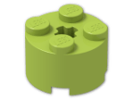 LEGO® Brick: Brick 2 x 2 Round 3941 | Color: Bright Yellowish Green