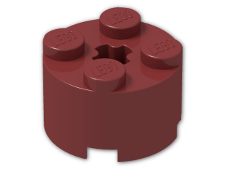 LEGO® Stein: Brick 2 x 2 Round 3941 | Farbe: New Dark Red