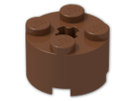 LEGO® Stein: Brick 2 x 2 Round 3941 | Farbe: Reddish Brown