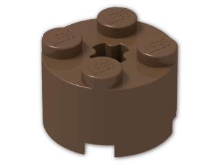 LEGO® Brick: Brick 2 x 2 Round 3941 | Color: Brown