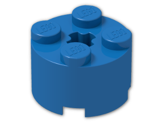 LEGO® Brick: Brick 2 x 2 Round 3941 | Color: Bright Blue