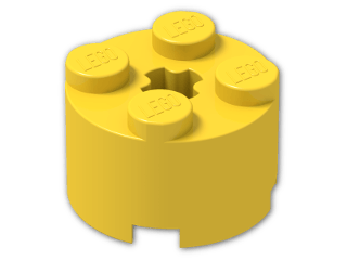 LEGO® Brick: Brick 2 x 2 Round 3941 | Color: Bright Yellow
