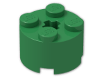 LEGO® Brick: Brick 2 x 2 Round 3941 | Color: Dark Green