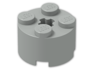 LEGO® Brick: Brick 2 x 2 Round 3941 | Color: Grey