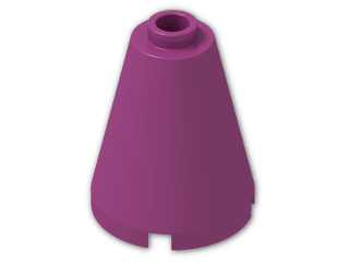 LEGO® Stein: Cone 2 x 2 x 2 with Hollow Stud Open 3942c | Farbe: Bright Reddish Violet