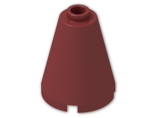 LEGO® Stein: Cone 2 x 2 x 2 with Hollow Stud Open 3942c | Farbe: New Dark Red