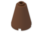 LEGO® Stein: Cone 2 x 2 x 2 with Hollow Stud Open 3942c | Farbe: Reddish Brown