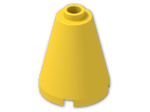 LEGO® Brick: Cone 2 x 2 x 2 with Hollow Stud Open 3942c | Color: Bright Yellow
