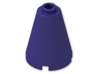 LEGO® Stein: Cone 2 x 2 x 2 with Hollow Stud Open 3942c | Farbe: Medium Lilac