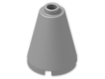 LEGO® Brick: Cone 2 x 2 x 2 with Hollow Stud Open 3942c | Color: Silver Metallic