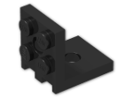 LEGO® Brick: Bracket 2 x 2 - 2 x 2 Up 3956 | Color: Black