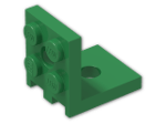 LEGO® Brick: Bracket 2 x 2 - 2 x 2 Up 3956 | Color: Dark Green
