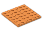 LEGO® Brick: Plate 6 x 6 3958 | Color: Bright Orange
