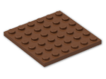 LEGO® Stein: Plate 6 x 6 3958 | Farbe: Reddish Brown