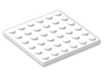 LEGO® Brick: Plate 6 x 6 3958 | Color: White