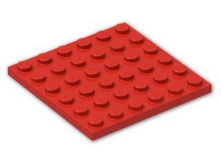 LEGO® Stein: Plate 6 x 6 3958 | Farbe: Bright Red