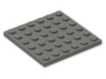 LEGO® Brick: Plate 6 x 6 3958 | Color: Dark Grey