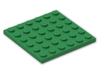 LEGO® Brick: Plate 6 x 6 3958 | Color: Dark Green