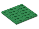 LEGO® Brick: Plate 6 x 6 3958 | Color: Dark Green