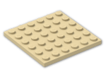 LEGO® Brick: Plate 6 x 6 3958 | Color: Brick Yellow