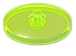 LEGO® Stein: Dish 4 x 4 Inverted 3960 | Farbe: Transparent Fluorescent Green