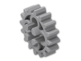 LEGO® Brick: Technic Gear 16 Tooth 4019 | Color: Medium Stone Grey