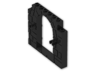 LEGO® Brick: Door 1 x 8 x 6 Frame 40242 | Color: Black