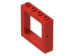 LEGO® Brick: Train Window 1 x 4 x 3 4033 | Color: Bright Red