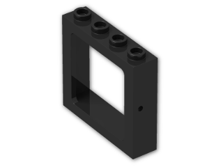 LEGO® Brick: Train Window 1 x 4 x 3 4033 | Color: Black