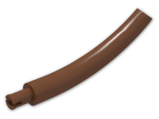 LEGO® Brick: Animal Tail Section Middle with Pin 40378 | Color: Reddish Brown