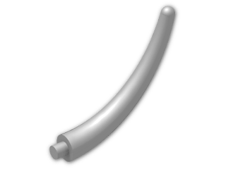LEGO® Stein: Animal Tail Section End 40379 | Farbe: Silver