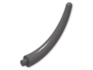 LEGO® Brick: Animal Tail Section End 40379 | Color: Dark Stone Grey