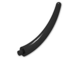 LEGO® Brick: Animal Tail Section End 40379 | Color: Black