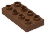 LEGO® Brick: Duplo Plate 2 x 4 40666 | Color: Reddish Brown