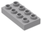 LEGO® Brick: Duplo Plate 2 x 4 40666 | Color: Medium Stone Grey